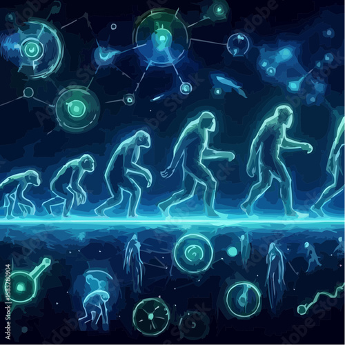 
alternative digital art showing the evolution of humanity 72