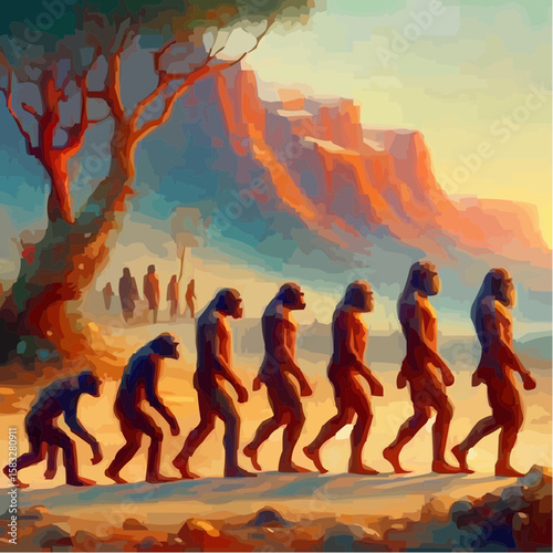
alternative digital art showing the evolution of humanity 71