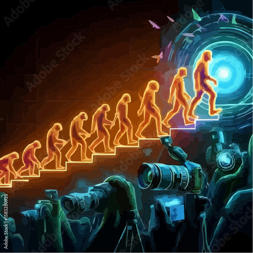 
alternative digital art showing the evolution of humanity 69