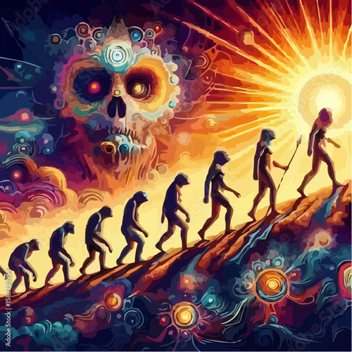 
alternative digital art showing the evolution of humanity 66