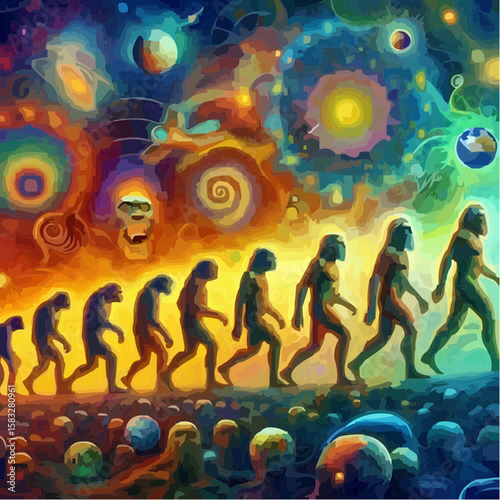 
alternative digital art showing the evolution of humanity 65