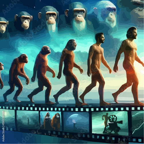 
alternative digital art showing the evolution of humanity 63