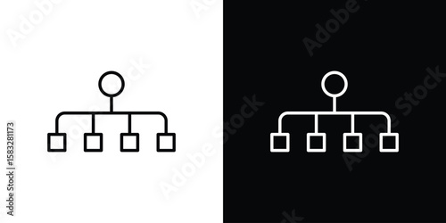 classification icon line for web, mobile and infographics.