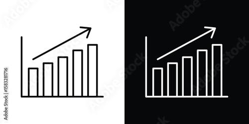 Business performance icon line for web, mobile and infographics.
