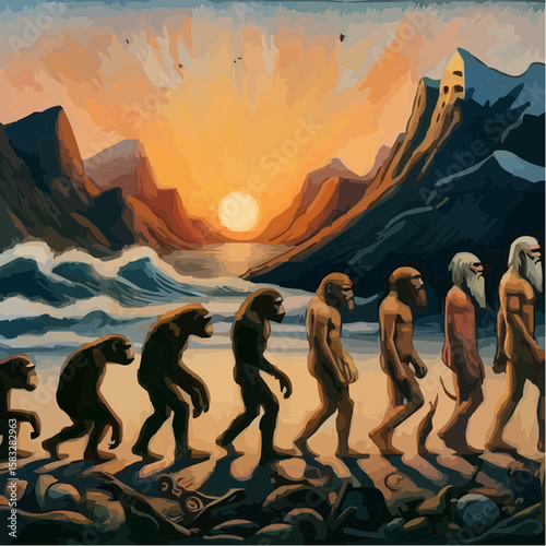 
alternative digital art showing the evolution of humanity 39