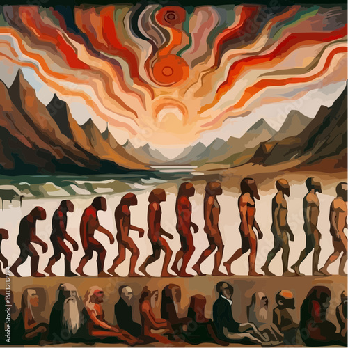 
alternative digital art showing the evolution of humanity 37