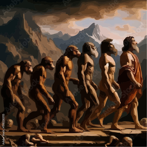 
alternative digital art showing the evolution of humanity 24