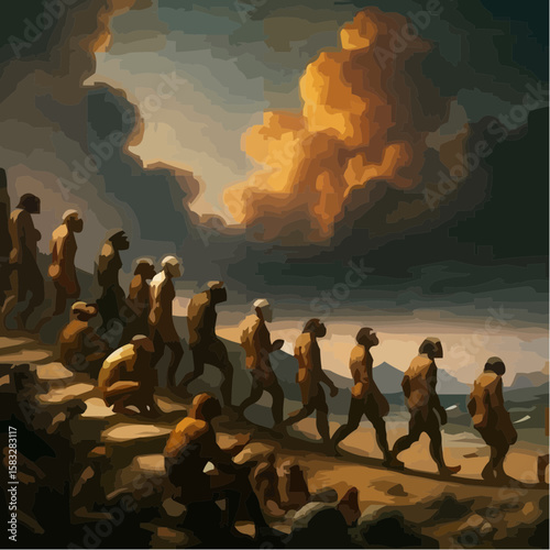 
alternative digital art showing the evolution of humanity 23