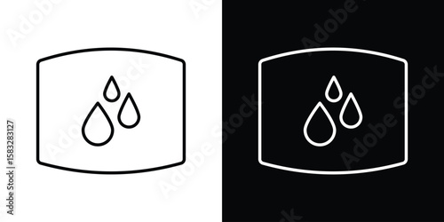 Water tank icon line for web, mobile and infographics.