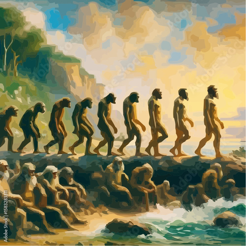 
alternative digital art showing the evolution of humanity 7