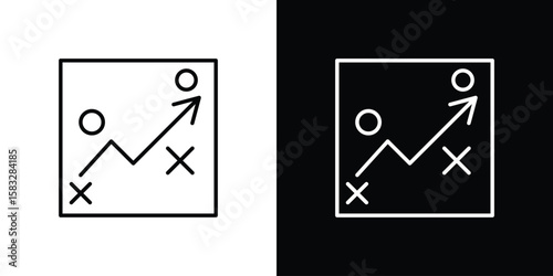 Tactical icon line for web, mobile and infographics.