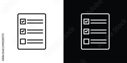 Quota icon line for web, mobile and infographics.