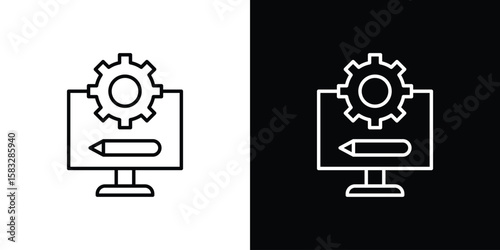 Prototyping icon line for web, mobile and infographics.