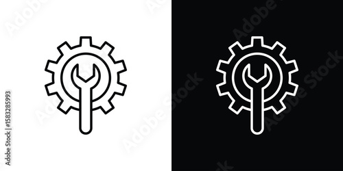 Productivity tools icon line for web, mobile and infographics.