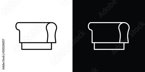 Print screen icon line for web, mobile and infographics.