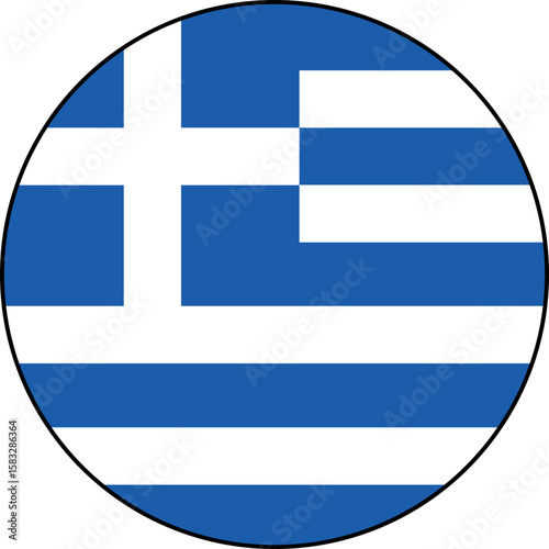 greece flag button