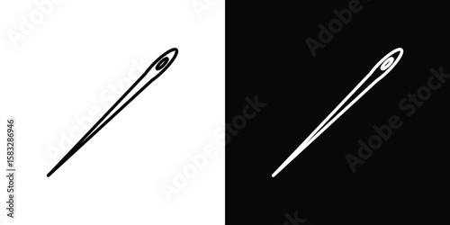 Needle icon line for web, mobile and infographics.