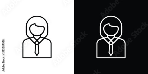 Lawyer icon line for web, mobile and infographics.