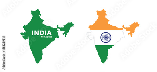  Set of isolated india maps. india flag overlaid with flag proportions. Maps and traveling around the world