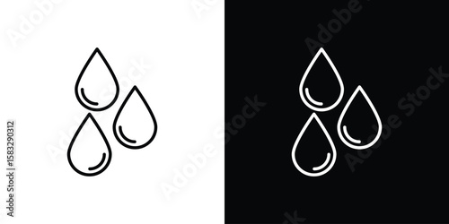 Drop icon line for web, mobile and infographics.