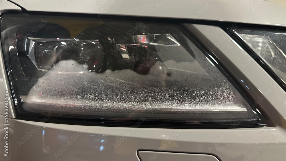 Fototapeta premium LED Scheinwerfer undicht