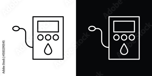 Dialysis icon line for web, mobile and infographics.