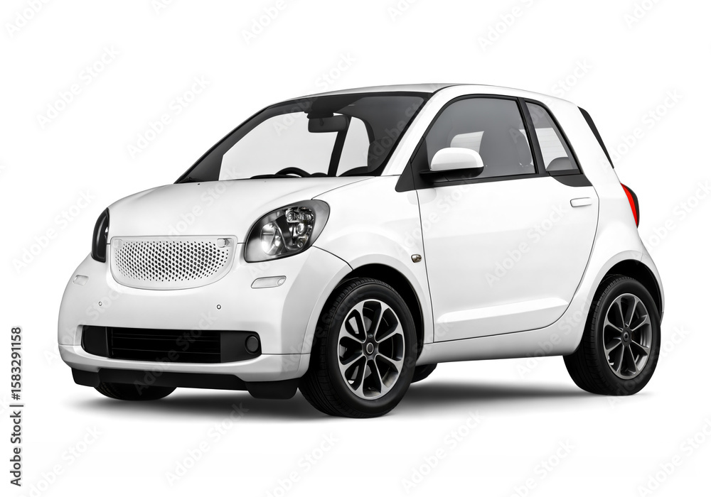 Naklejka premium An image of a Electric car in a white background