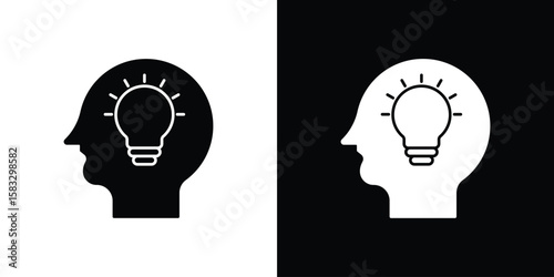 Understand icon vector graphics. Flat solid black vector set