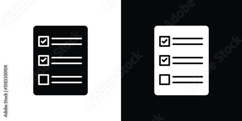 Quota icon vector graphics. Flat solid black vector set