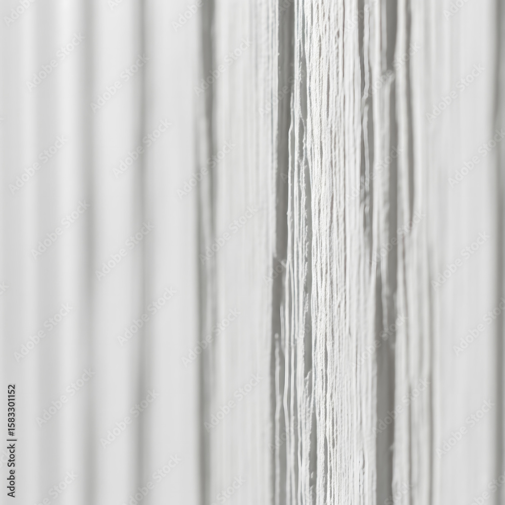 Obraz premium A white background with a vertical, ridged line texture. An abstract and modern pattern for architectural or industrial designs.