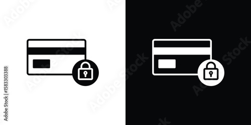 Credit limit icon vector graphics. Flat solid black vector set