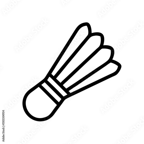 badminton shuttlecock icon vector illustration