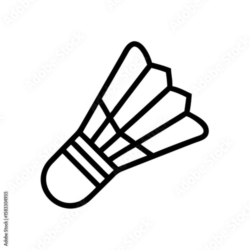 badminton shuttlecock icon vector illustration