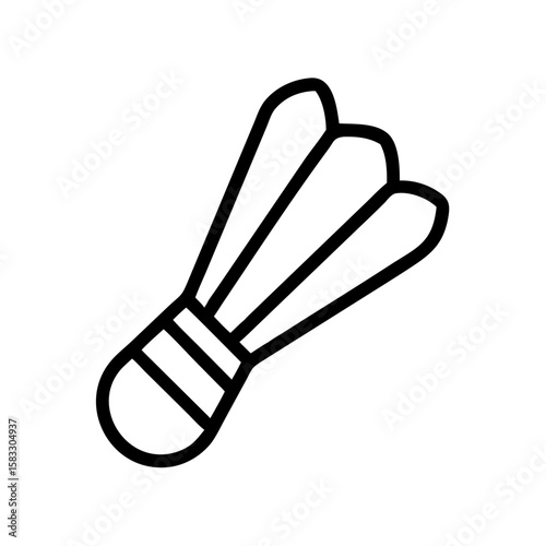 badminton shuttlecock icon vector illustration