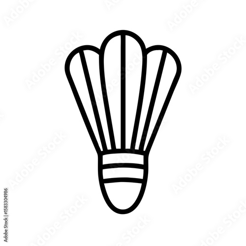 badminton shuttlecock icon vector illustration