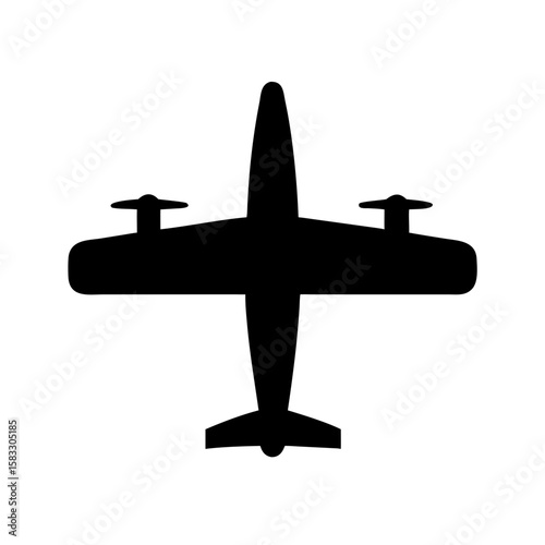 airplane icon vector art