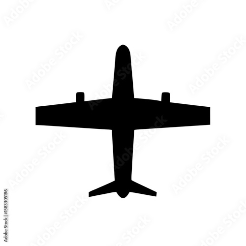 airplane icon vector art
