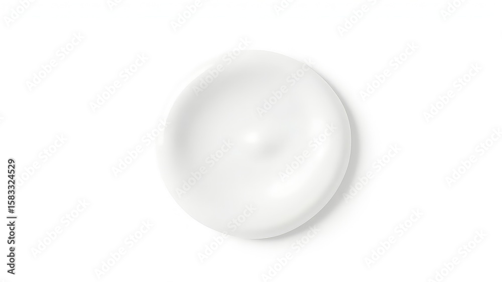 Gentle and Smooth White Cream Swirl on a Light Background; Perfect for Cosmetic and Beauty Product Presentations Gentle and Smooth White Cream Swirl on a Light Background; Perfect for Cosmetic and Beauty Product Presentations