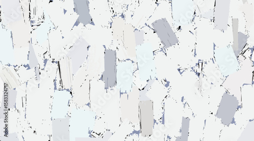 Abstract textured background featuring various brushstrokes in light pastel shades seamless pattern.
