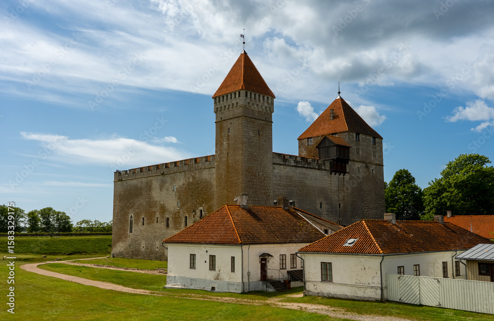 Fototapeta premium Scenic view of Kuressaare Castle on Saaremaa island.