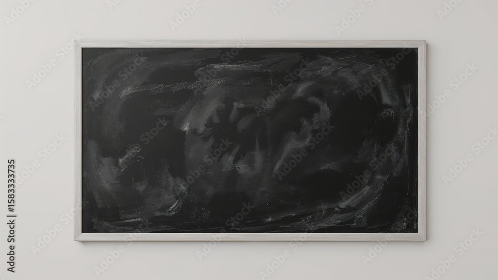 Fototapeta premium Blackboard surface with chalk smudges