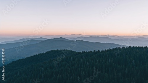 Dawn breaks over the highlands