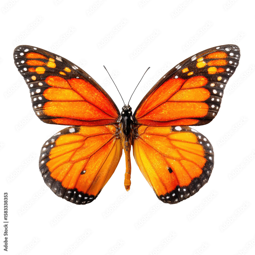 Fototapeta premium Close-up of an orange butterfly