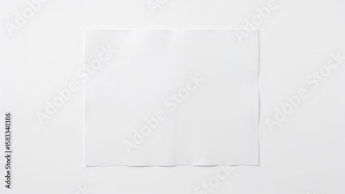 Wallpaper Mural Clean white paper positioned on a white surface Torontodigital.ca