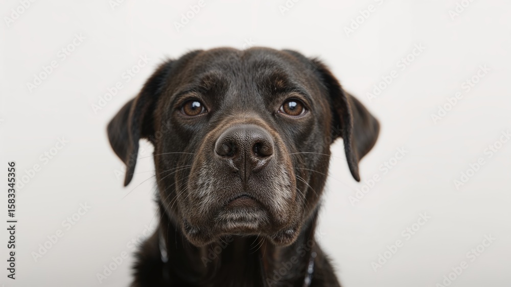 Fototapeta premium Black pet snout protector paired with a package