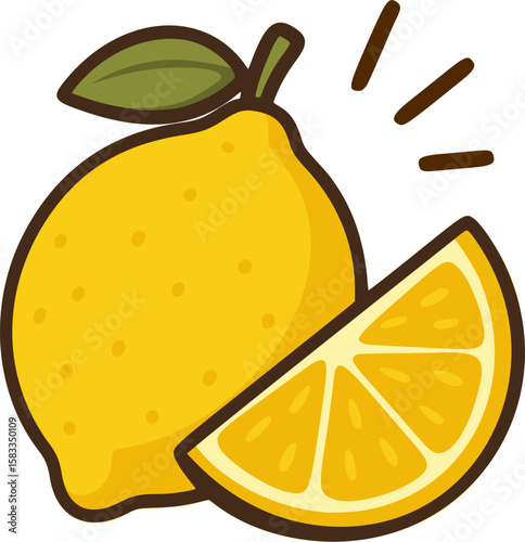 Zesty Yellow Lemon Citrus Fruit Collection