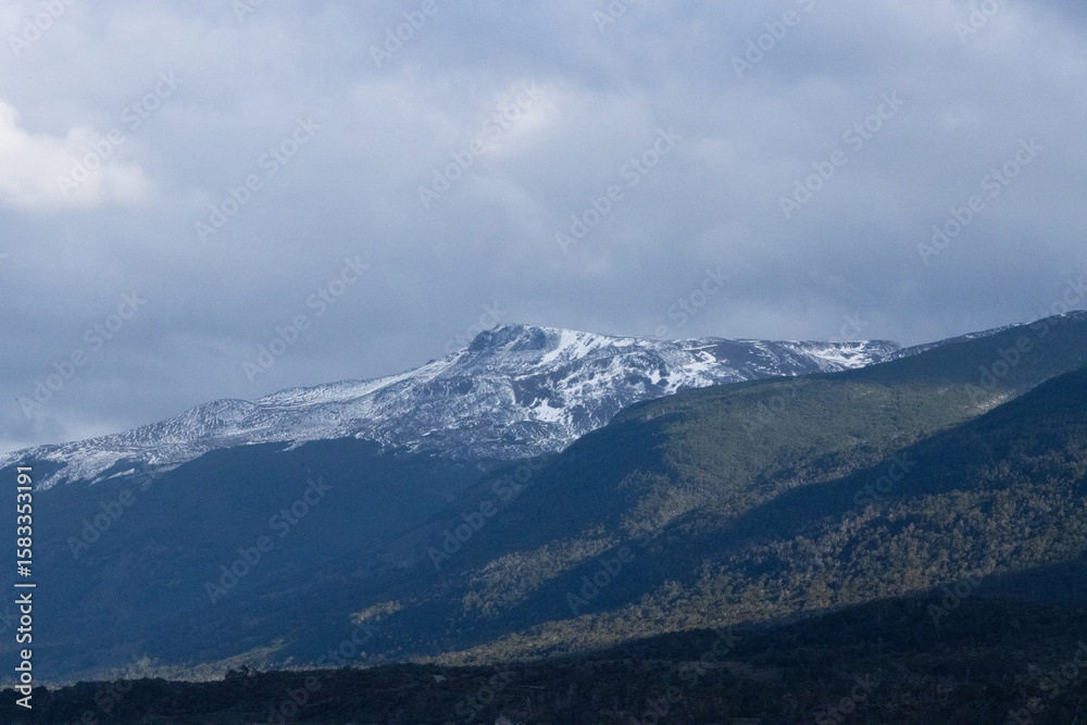 Fototapeta premium Mountains with snow in Patagonia