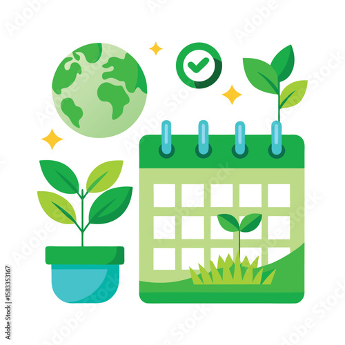 Earth Day Calendar Celebration Eco-Friendly Activities and Planting