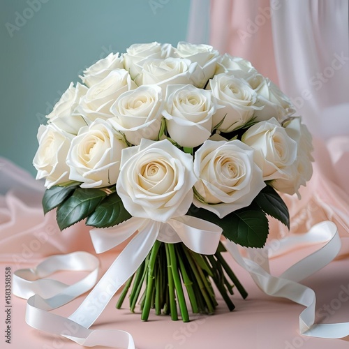 wedding bouquet of roses