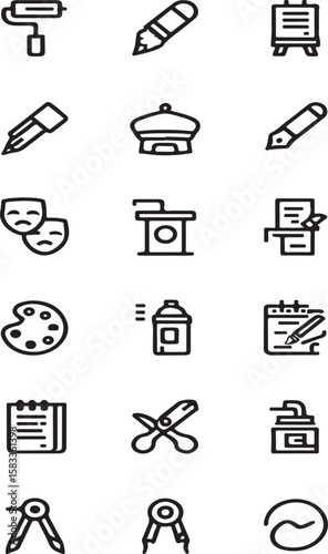 Set of Vector Icons for Web and Design Use